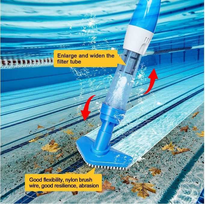 Aspirator Piscină PoolyPoly 3in1 – Fără Fir & Telescopic