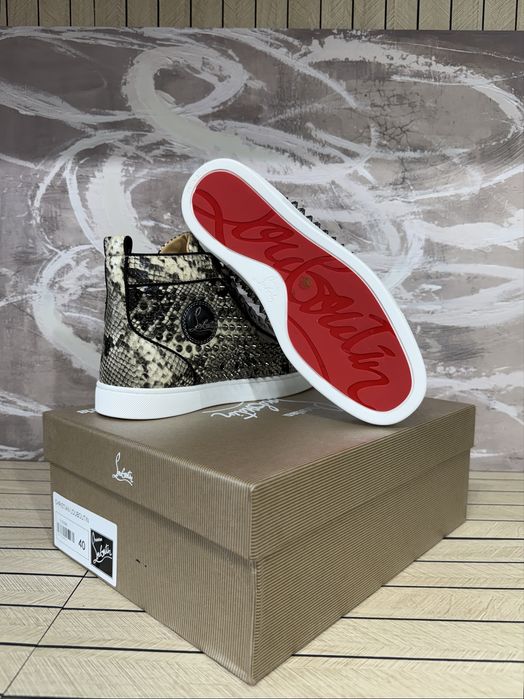 Christian Louboutin High Phyton Beige