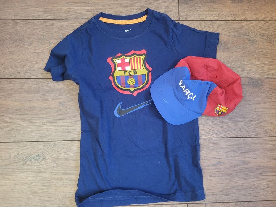 Set tricou si sapca FC Barcelona pentru copii