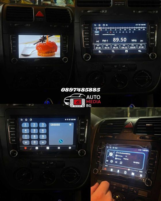 Мултимедия за VW Golf Passat Jetta| Android 14,MirrorLink, 4GB/32GB