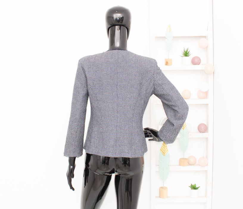 Weekend Max Mara дамско сако синьо райе памук 36 S