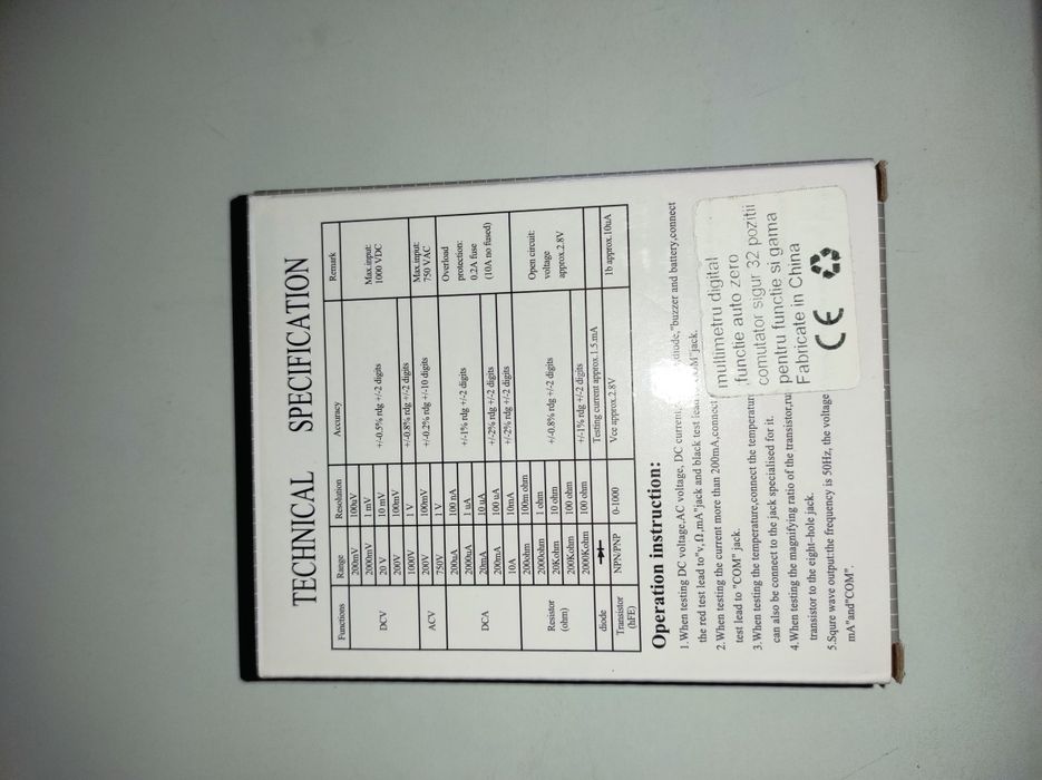 Multimetru digital DT-830B