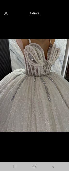 Rochie de mireasa model printess universala noua