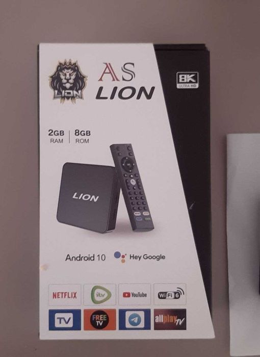 Tv Box AS LION новая умная тв приставка