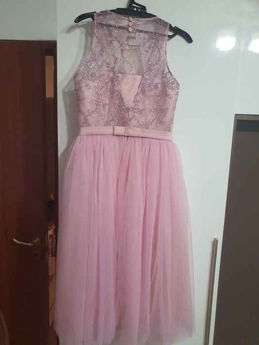Vând rochie roz pudra pt banchet/ocazie/cocktail
