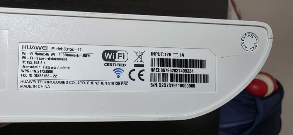 Router Huawei wi-fi B315S-22 4G sim card  liber de retea
