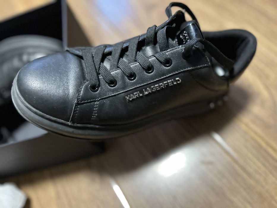 Karl Lagerfeld Kapri Studded Leather Sneakers