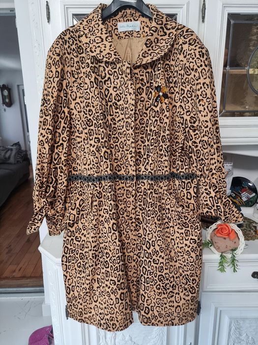 Trench animal print dama