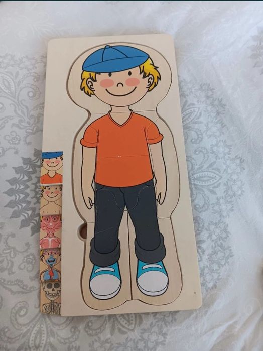Joc puzzle corpul uman baiat anatomia umana ca nou anatomie