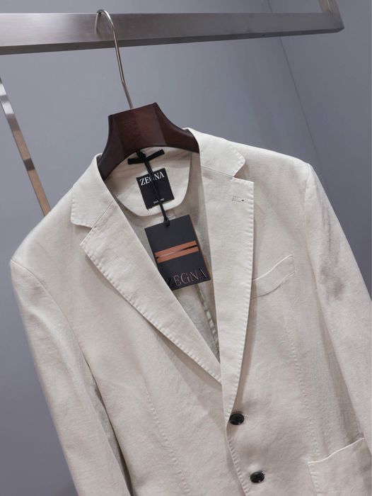 Sacou Zegna , calitate premium , pe comanda , nou , L