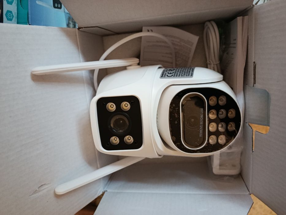 ICSEE ...НОВИ ДВОЙНИ камери за видеонаблюдение през телефон +Подарък