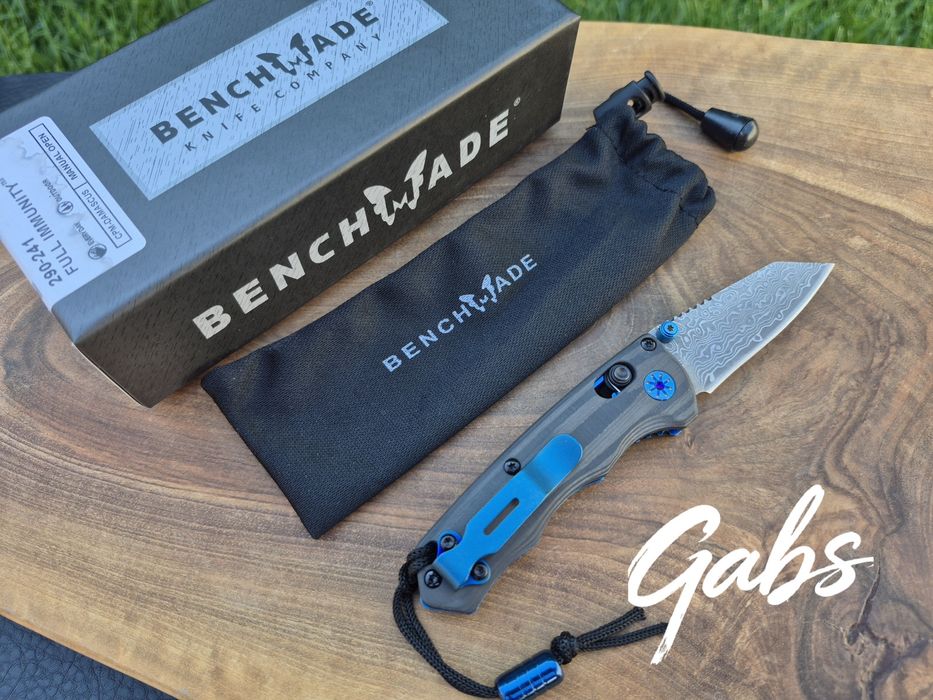 Сгъваем нож Benchmade Full Immunity 290-241 Gold Class,CPM Damaskus,Carbon