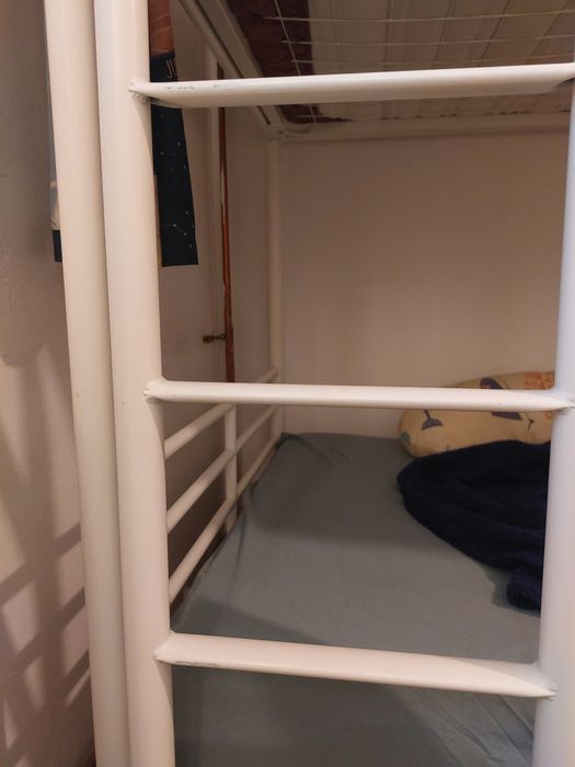 Pat metalic supraetajat Ikea 90x200