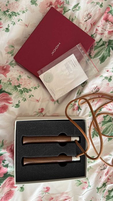 Coarda de sarit HOCK Design din lemn si piele. NOU.