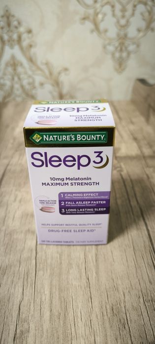 Sleep3 (10 mg Melatonin) — Uyqusizlikka qarshi 3 bosqichli yechim!