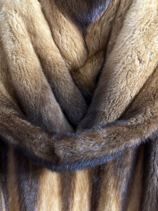 Норковая шуба. Цельная