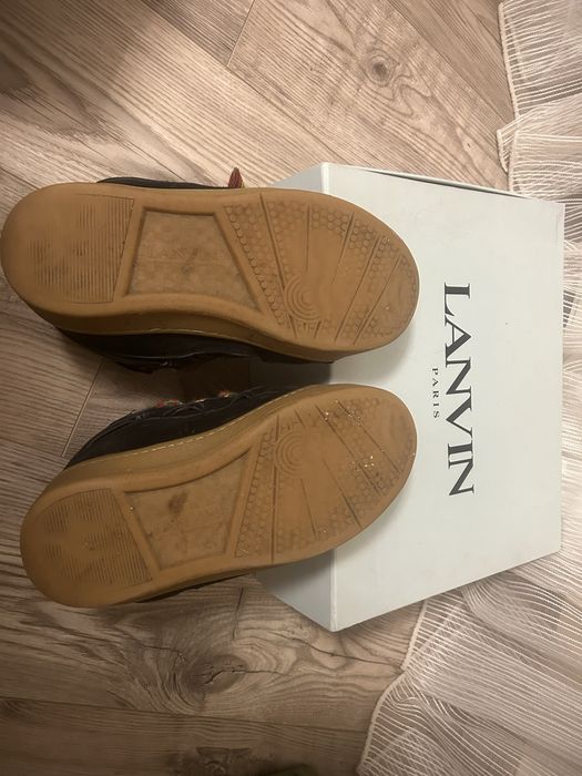 lanvin size 42 negru/maro