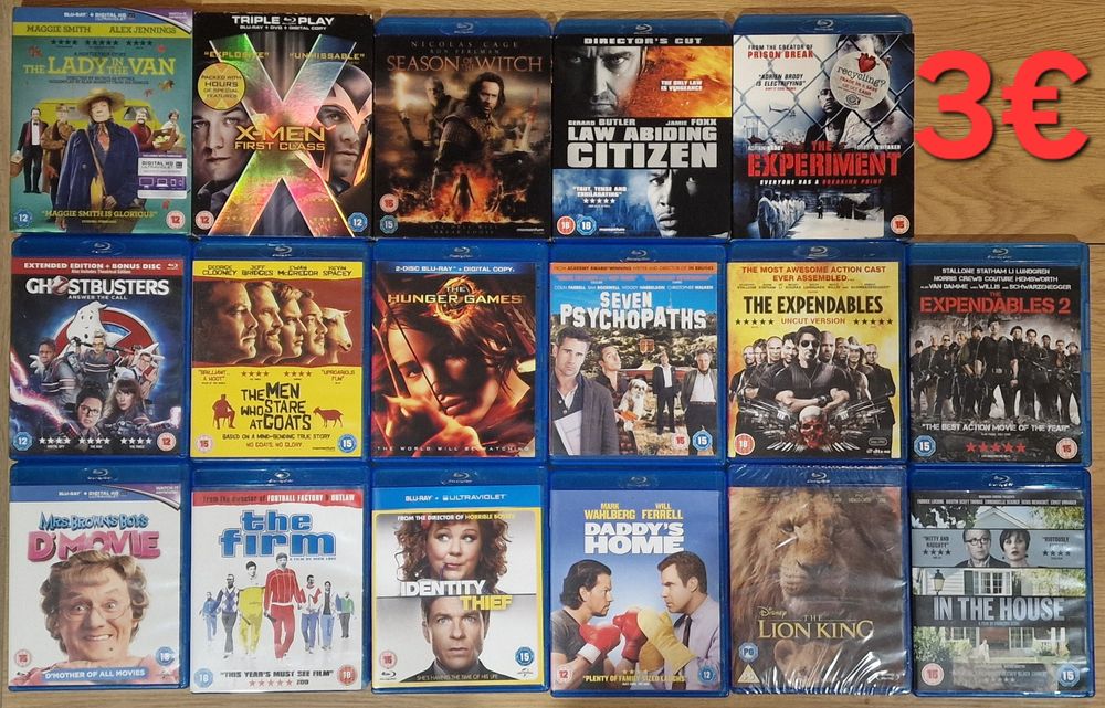 Филми на blu-ray от 6 до 10 лева