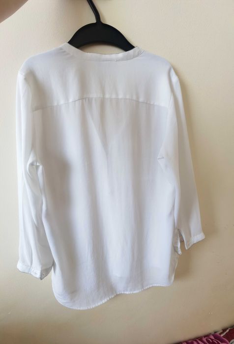 Бяла дамска риза H&M