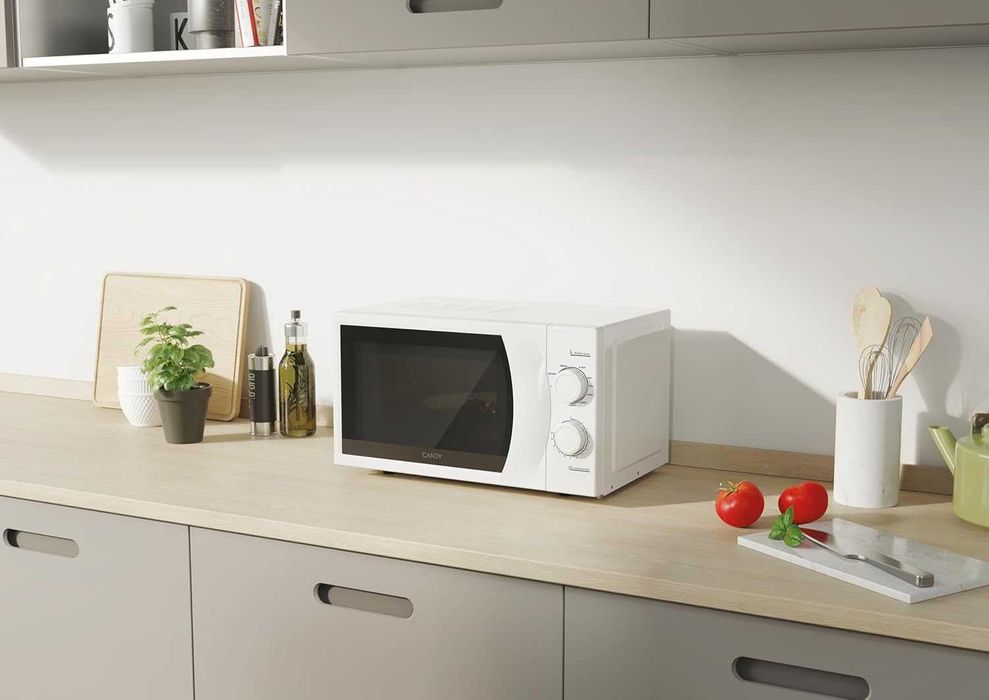 Микровълнова печка с грил Candy Idea 20L (CMG2071M) 1000W 8 автоматични програми Бяла