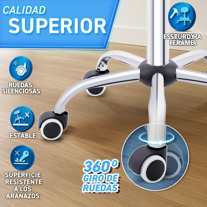 Качествен работен стол в сиво и черно. Стабилен и подвижен