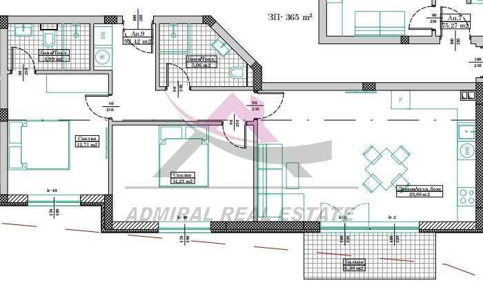 Продава се Тристаен апартамент в Варна, Кайсиева градина - 110 кв.м за 1043 €/кв.м - Снимка #2