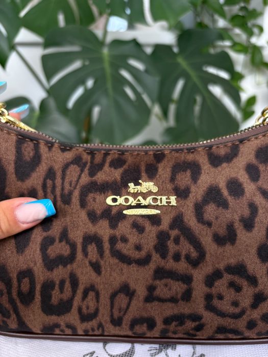 Coach Terry sholder animal print
