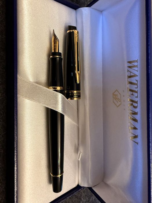 луксозна писалка Waterman Expert Black GT