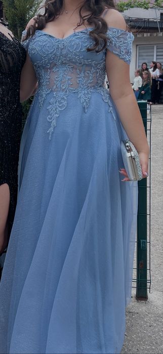 Бална рокля-Светло синя