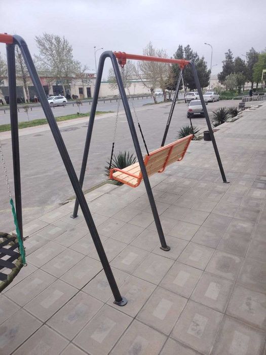 Качели диван 3-х местные усиленные | металлические