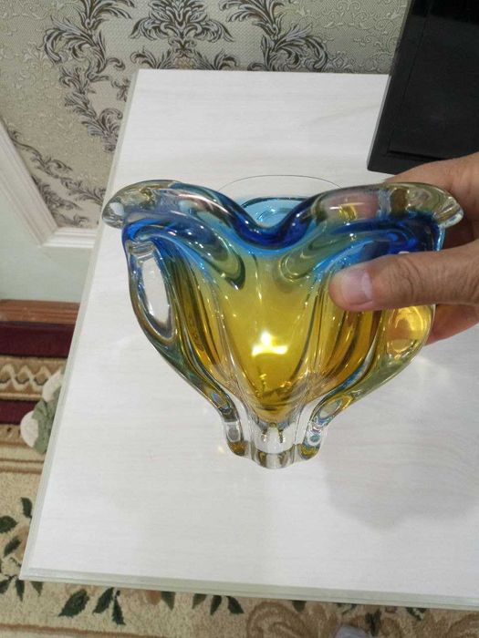 Чешская ваза конфетница