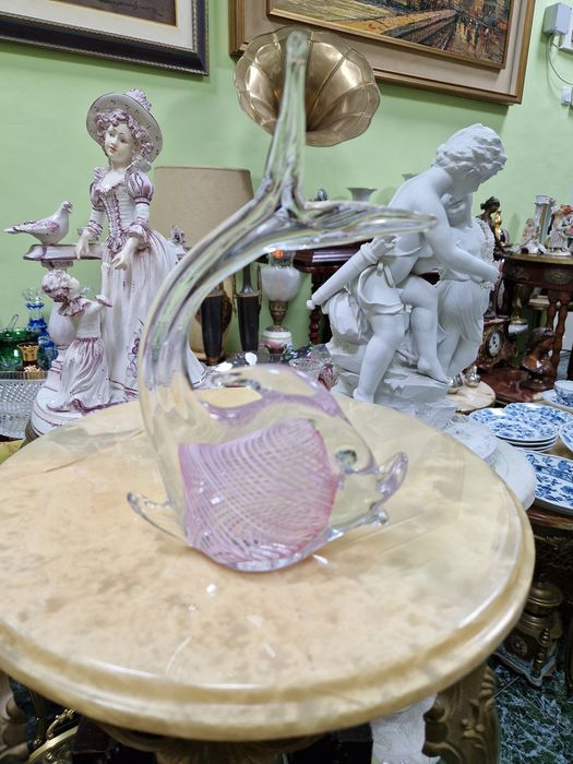 Превъзходна антикварна колекционерска риба Murano