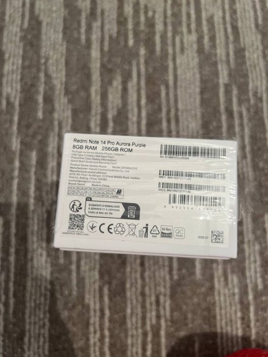 Redmi Note 14 Pro Aurora Purple 8GB RAM 256GB ROM