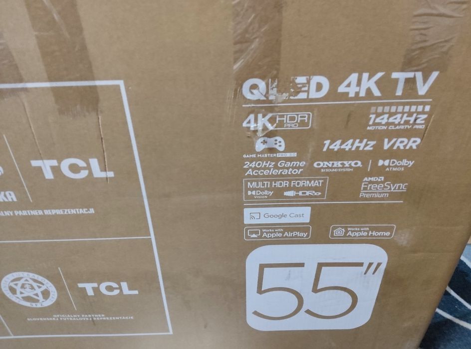 TCL QLED 55T8B, 55" (139 cm), Smart Google TV, 4K Ultra HD