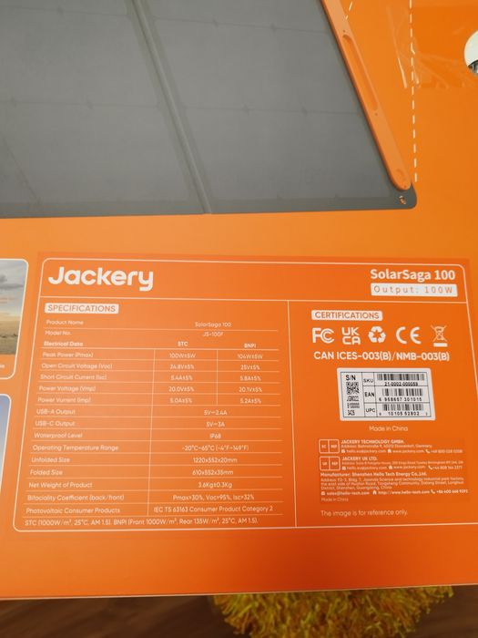 Stație energie jackery Explorer 1500w+panou solar 100w