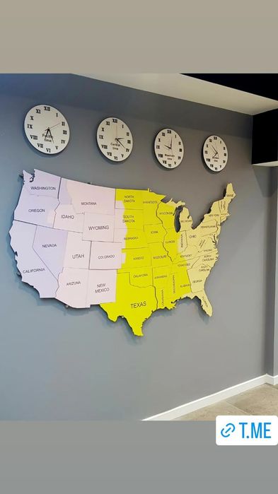 Интерьерная карта мира