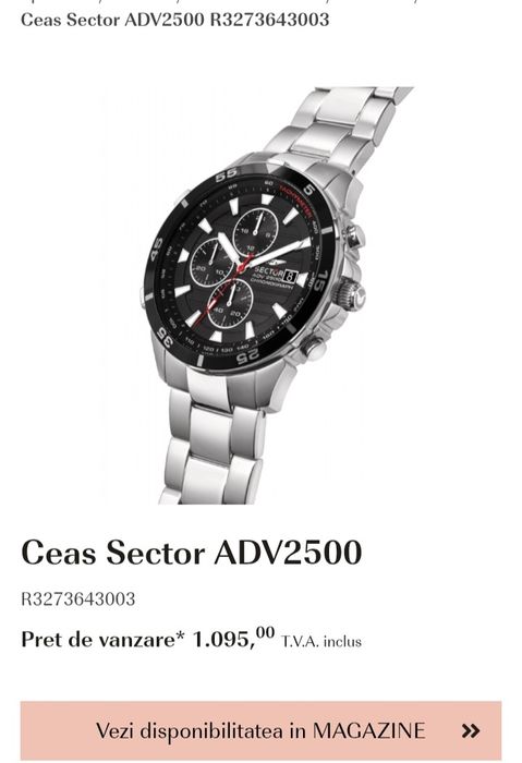 Ceas de mână Sector ADV 2500