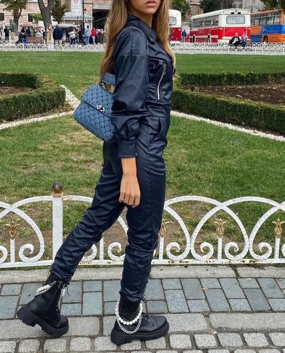 Salopeta din piele ecologică Mera Store mărimea XS