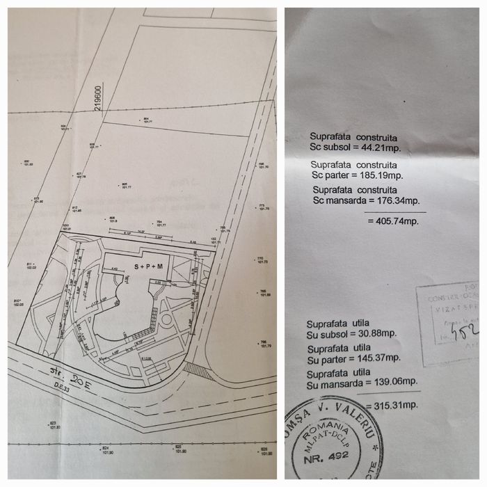 Teren de 966mp cu casa in construcție Micalaca