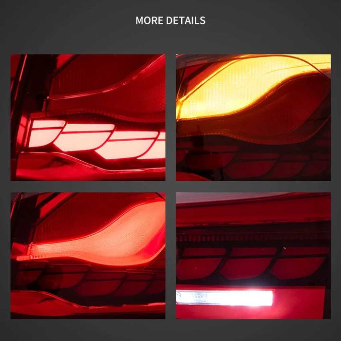 Set Stopuri LED Model GTS OLED BMW Seria 4 F32 F33 F36 M4 F82 83, Rosu