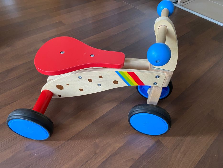 Bicicleta din lemn Lidl, 4 roți