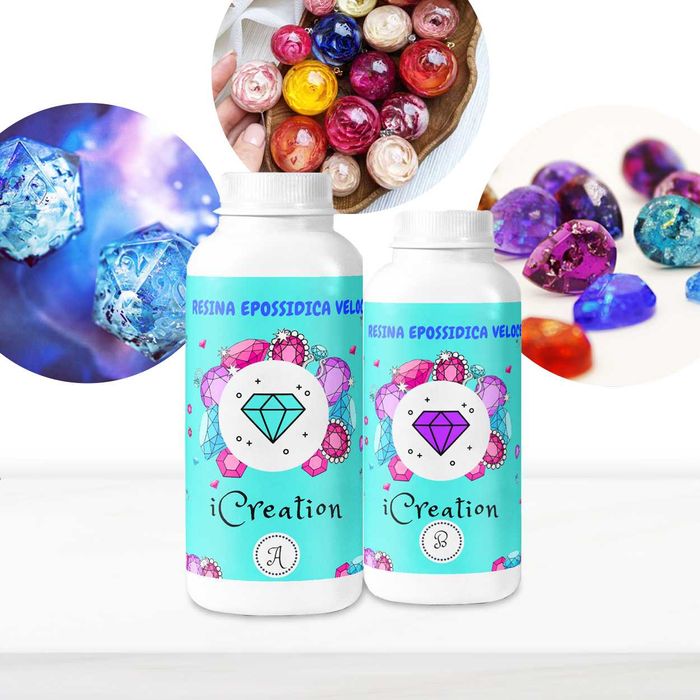 Нетоксична епоксидна смола iCreation - Бързовтвърдяваща