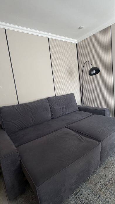 Диван раскладной серый