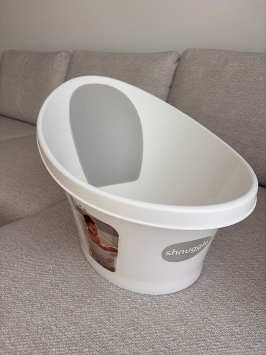 Бебешка вана за къпане Shnuggle, White-Grey Banana