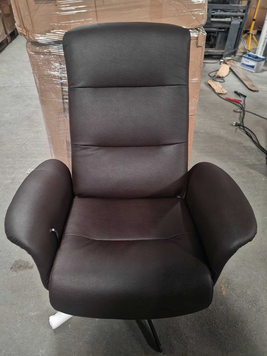 Scaun birou modern negru/maro
