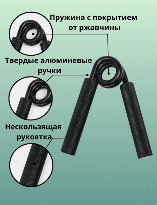 Эспандер для рук и пальцев, кистевой тренажер, нагрузка 22,5-158,7 кг