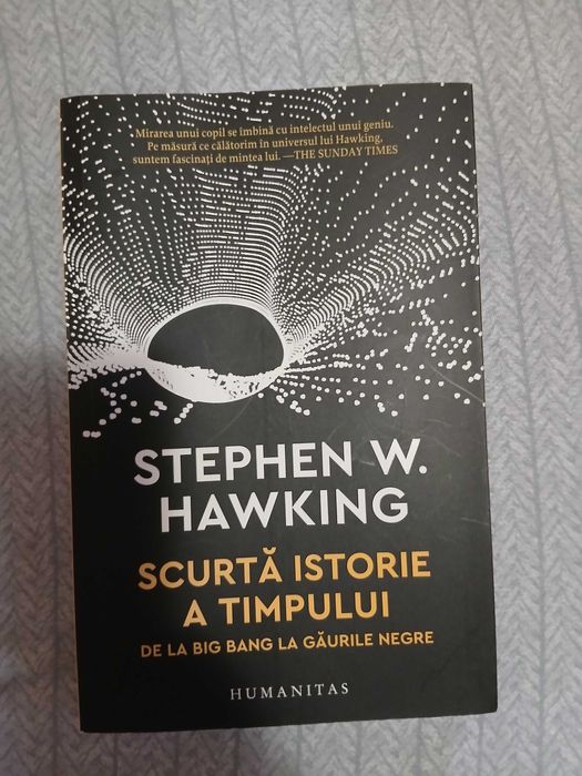Vand cartea Scurta istorie a timpului / Stephen W.Hawking ,15 lei.