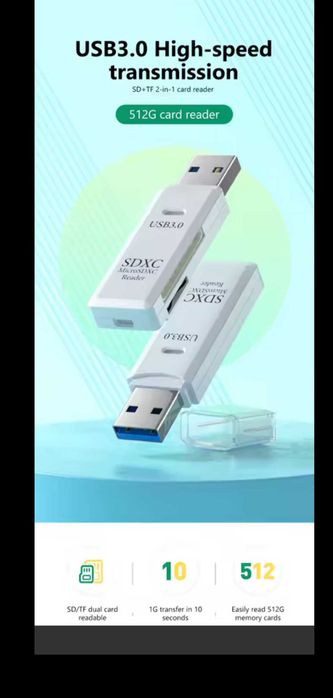 USB 3.0 Card Reader 2 In 1