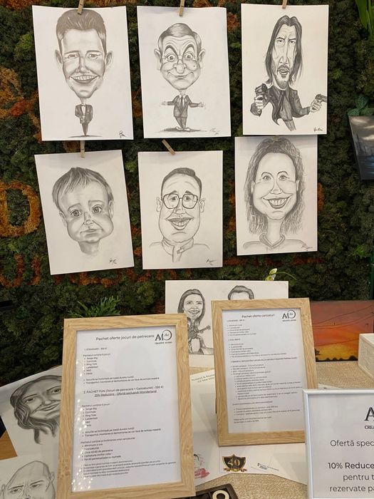 Caricaturi  & jocuri de petrecere