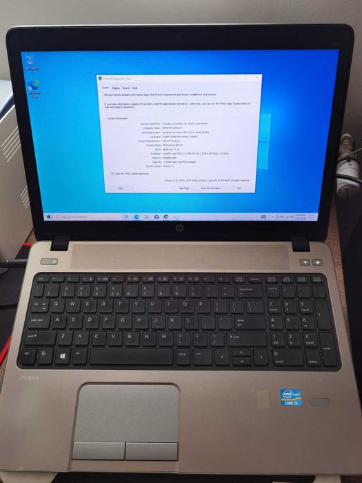 Laptop HP ProBook 450 G0, i3-3120M 4CPU, 4GB ram, 512 gb HDD